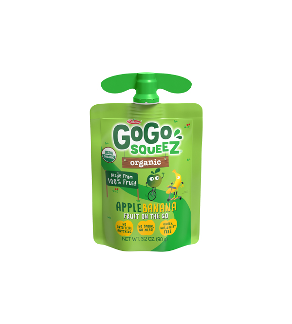 Gogo Squeez Organic Apple Banana New Earth